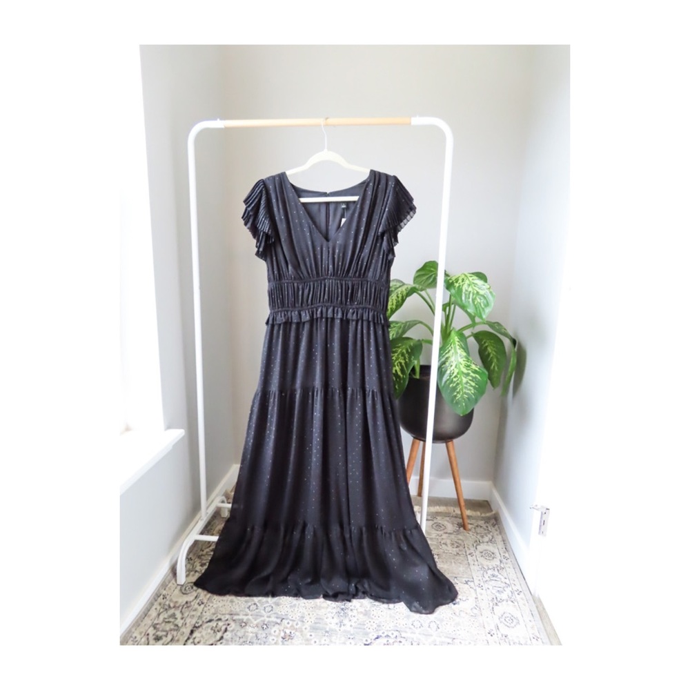 ANN TAYLOR Flutter Sleeve Flair Dress - Size 10
